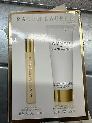 Woman By Ralph Lauren 2 Pc Gift Set 0.34 Oz EDP Spray + 2.5oz  Body Lotion New • $35.99