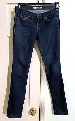 J Brand 912 Pencil Leg Jeans PURE Cigarette Straight Dark Blue Denim Low Rise 27 • $29.90