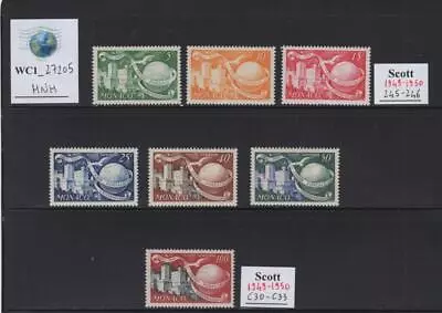 WC1_27205.MONACO. 1949 75th ANNIVERSARY UPU Set. Sc. 245-246C30-C33. MNH • $7.99