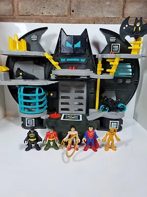 £26.99 • Buy Imaginext Batman Bat Cave &  Bike With Figures Heroes And Villains Bundle Used 