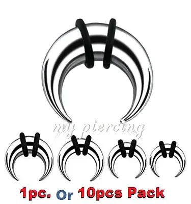 14G-00G Steel C-Shape Buffalo Taper Stretcher Expander With O-Rings Ear & Septum • $3.40