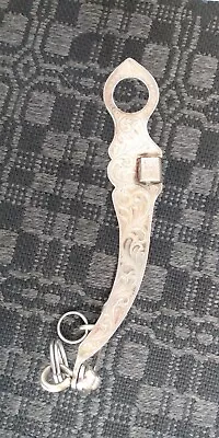 Vintage Vogt Sterling Silver Nevada Cheek 5 1/4 Low Port Curb Western Show Bit • $395