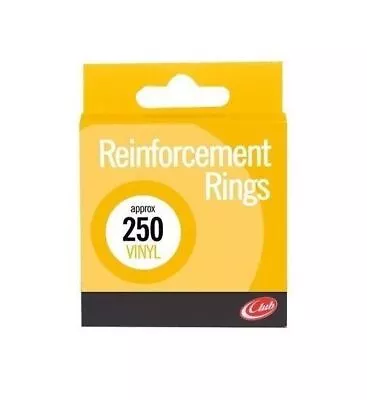 Vinyl Reinforcement Washers For Punched Holes Filing Rings Binders - Pack 250 • £2.95