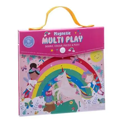 Floss & Rock Magnetic Games Multi Play Kids Puzzle Colour Fun Play Set Rainbow • £18.99