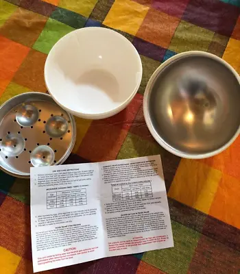 Microwave Egg Boiler Cooker Egg Pod Detaches The Shell Steamer Kitchen Cook Tool • $10