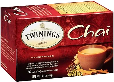 Twinings Decaffeinated Chai Tea - 20 Count • $8.41