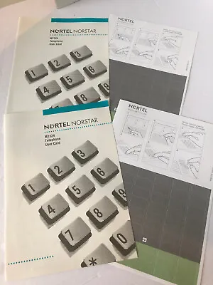 LOT Of 2 Nortel Norstar M7324 Telephone User Card Manual Instructions #F6 • £5.42