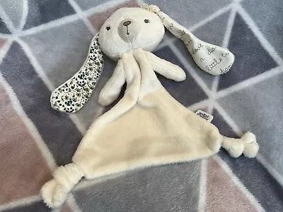 Mamas & Papas Millie And Boris Cream Bunny Rabbit Comforter Baby Soft Toy • £15