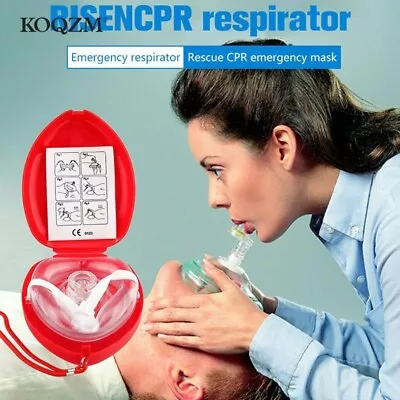 CPR Mask With One-Way Valve - First Aid Face Shield - With Bonus Pocket CPR Mask • $29.99