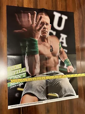 Read WWE John Cena Poster Exclusive Rare 16x 21 WWF WCW ECW AEW You Can’t See Me • $30