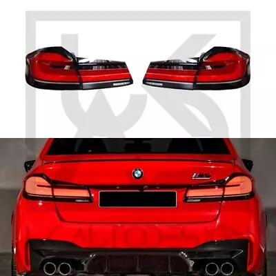 BMW M5/5 Series LCI Style Smoked Dynamic Rear Tail Lights (F90/G30 Pre LCI) • $747