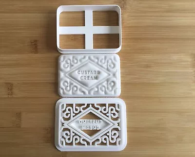 Custard Cream Biscuit Cookie Cutter Biscuit Pastry Fondant Cutter • £5.99