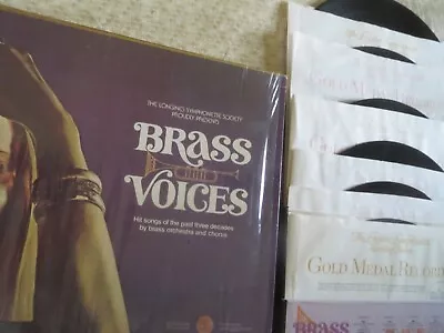 33rpm=(6 RECORDS) BRASS VOICES BY THE LONGINES SYMPHONETTE SOCIETY=NEW • $4.50