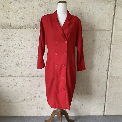 Discovery Clothing Company Vintage 80s Coat Dress Shoulder Pads Size 10 • $21.95