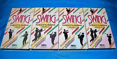 SWING THE BEST OF THE BIG BANDS Volumes 1 2 3 & 4 On VHS Video Cassette Tapes • $7.50