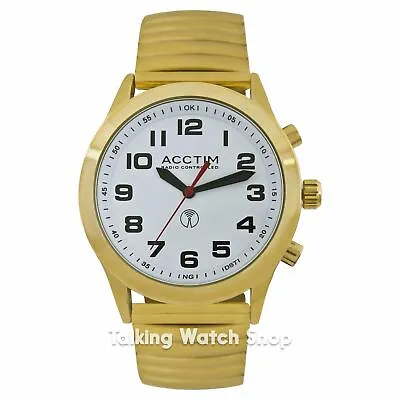 Acctim Men's Radio Controlled Watch With Expanding Strap Gold • £85.09