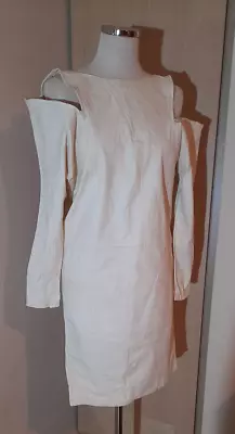 Michael Hoban For North Beach Leather White Mini Dress With Zippers Size S • $380