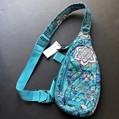 Vera Bradley COMPACT Small Sling Backpack Peacock Garden NWT New With Tags • $34.99