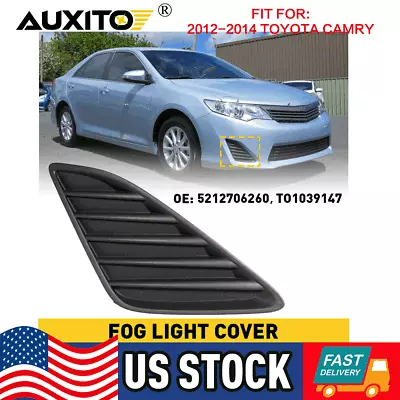 Fits For Ty Camry L/le/xle/hybrid 2012 2013 2014 Fog Lamp Cover Right Passenger • $8.99