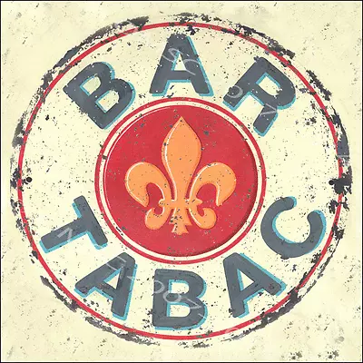 Bar Tabac Metal Sign Retro French Night Club With Fleur De Lis Kitchen Decorate • $21.99