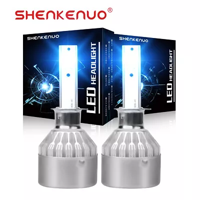 2X H1 8000K Ice Blue 28000LM High Power LED Headlight Bulbs Kit Hi/Lo Beam Fog • $17.44