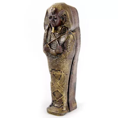 Figurine Mini Collectable Egyptian Sarcophagus With Mummy Egyptian Figures & Sta • £7.01