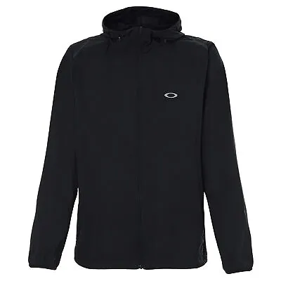 Oakley Mens Link Windbreaker Hooded Anorak Jacket Black 412406A 02E • £30.99