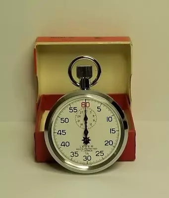 Vintage NE Instruments Swiss Made 7 Jewel Mechanical Stopwatch • $54.99