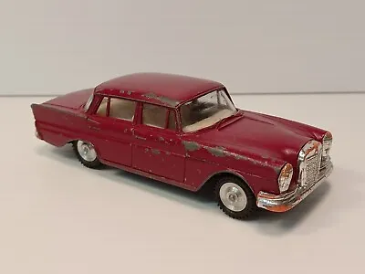 Gama Mini Mod Vintage No.962 Mercedes 220S Burgundy 1:47 Tin Base W. Germany • $11.95