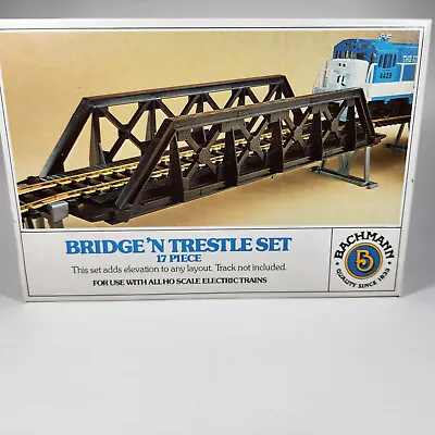 Bachmann HO Scale Bridge 'N Trestle Set 17 Pieces No. 46225 Complete • $9.99