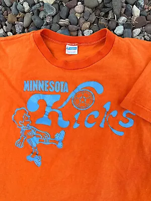 Vintage Minnesota Kicks Champion T Shirt Size Small 70s Soccer • $69.99