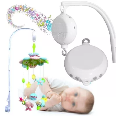 35 Songs Newborn Baby Mobile Crib Bed Toy Music Box Bell With Night Light • £14.42