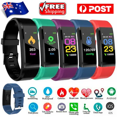 $13.59 • Buy Smart Watch BT Fitness Tracker Heart Rate Blood Pressure Sleep Monitor Bracelet