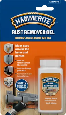 Hammerite Rust Remover Gel For Metal Non  Damaging To Metal Paint-100ml • £4.47