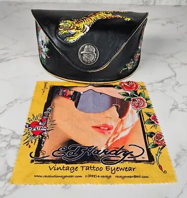 Vintage ED HARDY Sunglasses Case And Cloth Only EHS009 • $19.99