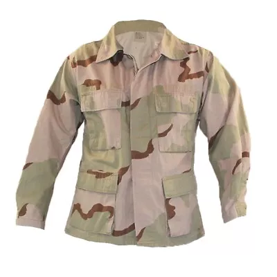 Tru-Spec 3 Color Desert BDU Shirt Ripstop New Medium Long DCU • $9.95