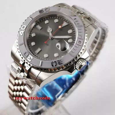 40mm Bliger Sterile Gray Dial Sapphire NH35A Automatic Mens Watch Jubilee Strap • $78.20