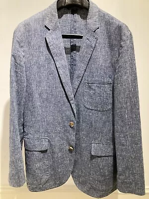 J. Crew Linen-Cotton Sport Coat Unlined Spring-Summer Large/42R Outstanding NR • $15