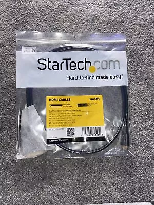 StarTech.com 1M MINI HDMI TO DVI-D CABLE MINI HDMI DVI-D CONVERTER CORD :: HDCDV • £0.99