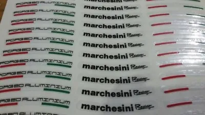 Marchesini Transparent Wheels White Sticker For 14 Inch Rims Motorsport Road • $30.69