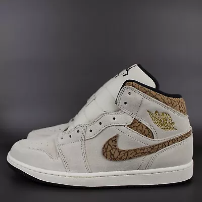 Nike Air Jordan 1 Mid SE - 'Brown Elephant' Orewood/Beige/Neutral - US 11 M NEW • $144.95