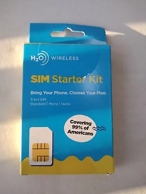 H20 Wireless Sim Card(Trio Sim - Nano/Micro/Standard) Phone Sim Card • $4.99