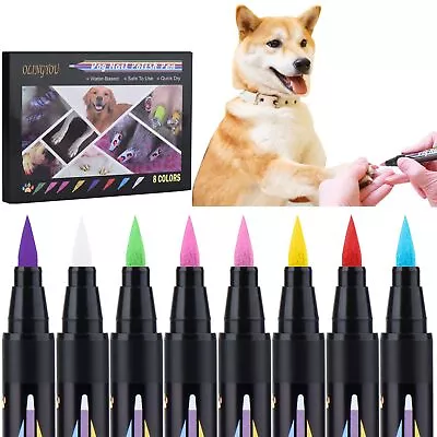 Dog Nail Polish， Dog Nail Polish Pens Quick Dry-8 Colors Pet Nail Polish Set... • $25.18