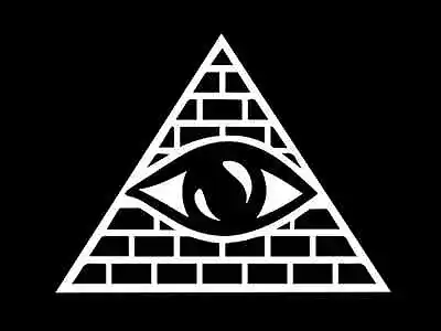 All Seeing Eye Illuminati Occult Vinyl Decal Car Truck Sticker CHOOSE SIZE COLOR • $2.79