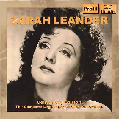 Zarah Leander - Centenary Edition Complete Legendary German Recordings 1936-52 • $39.99