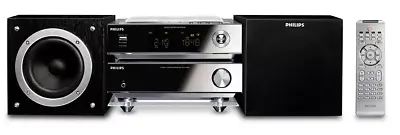 Philips MCM704D Silver Micro Hifi Stereo System- CD-USB-AM FM-2 Speakers-Remote • $79.99