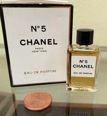 Vtg Chanel No 5 Parfum EDP 0.13 Oz 4ml Miniature Boxed MINI Splash ❤️ • $29