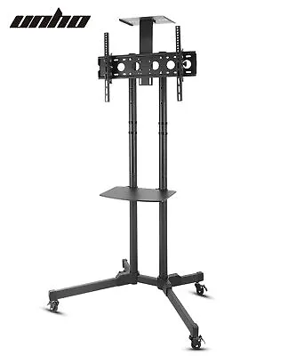 UNHO Mobile Tilt TV Cart Stand With Mount And Lockable Wheels For 32-70'' Screen • $75.92