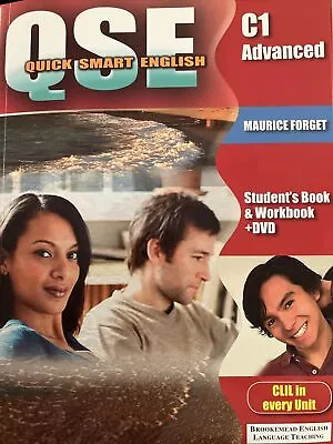 QSE Quick Smart English Advanced C1 Student's Book And Workbook + DVD • £7.40