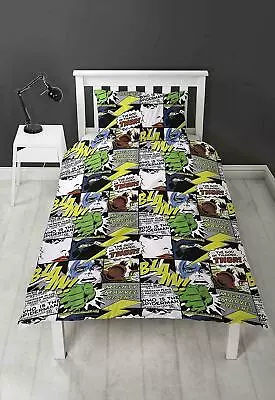 £13.95 • Buy Marvel Spiderman Iron Man Thor Boys Single Duvet Cover Bedding Set Pillowcase